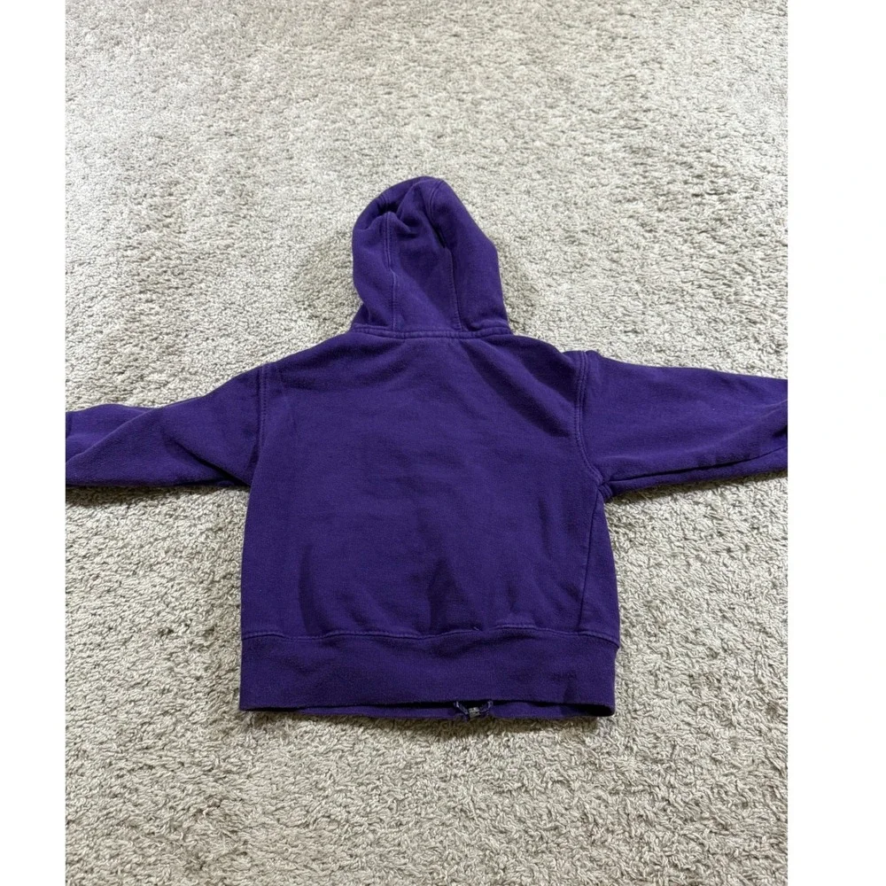 NFL Baltimore Ravens Zip Up Hoodie 2T Purple Toddler Sweatshirt Kids Athleisure